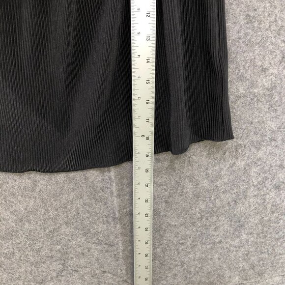 Guess Womens Black Accordion Pleat Off Shoulder Top Flutter Sleeve Size XS - Picture 10 of 10